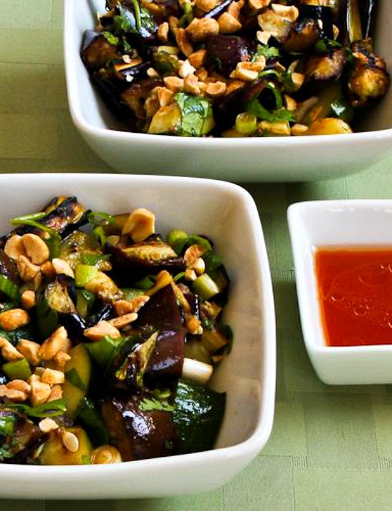 Spicy Grilled Zucchini and Eggplant Salad from Danica's Kitchen