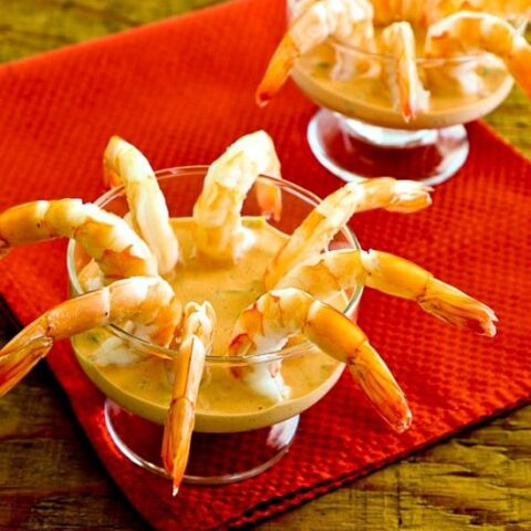 Easy Shrimp Cocktail with Creamy Sriracha Cocktail Sauce found on 