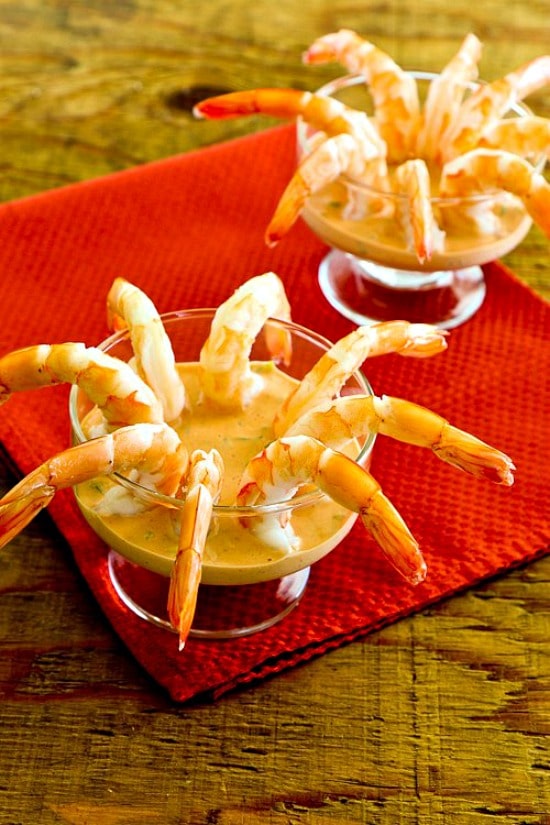 Easy Shrimp Cocktail with Creamy Sriracha Cocktail Sauce found on 