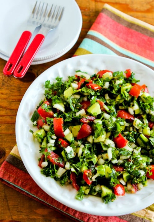 Middle Eastern Tomato Salad or Salad Shirazi found on 