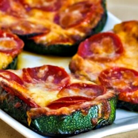 Grilled Zucchini Pizza Slices from 