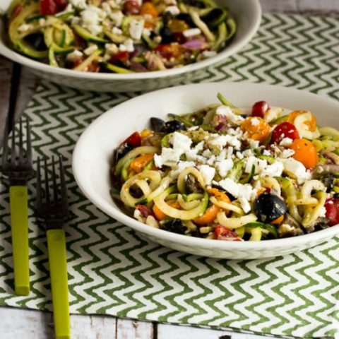 Greek-Style Zucchini Noodles 