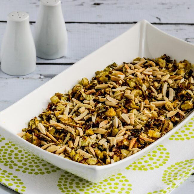 thumbnail image of Roasted Shredded Brussels Sprouts in serving dish