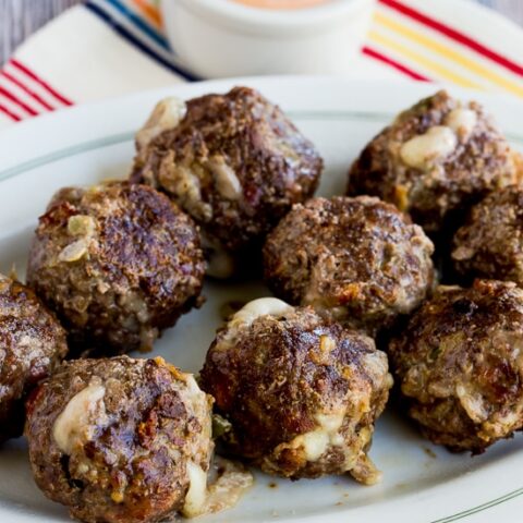 Low-Carb Grilled Bacon Cheeseburger Meatballs