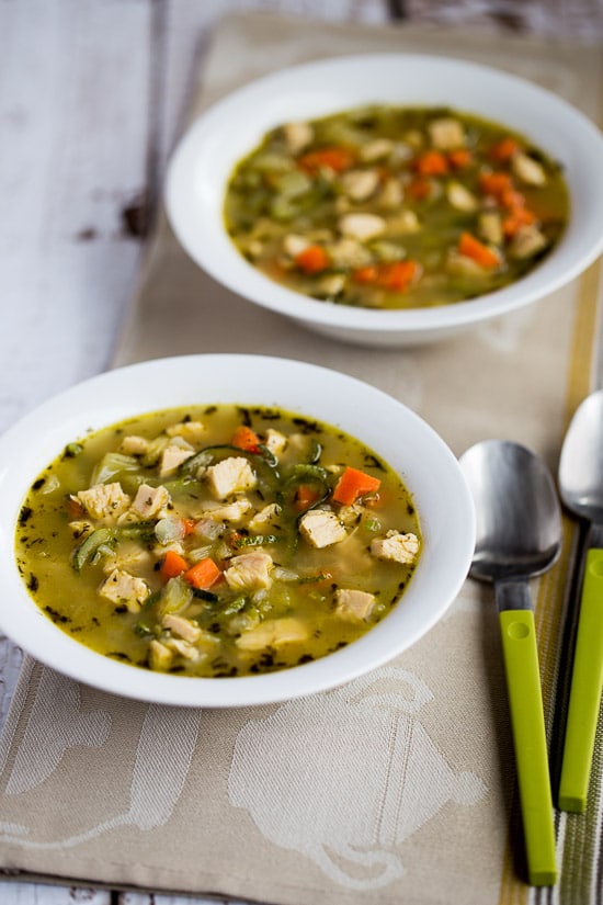 Low-Carb Turkey Soup with Zucchini Noodles from Danica's Kitchen