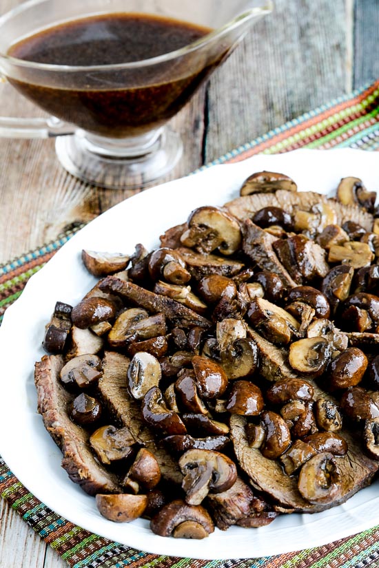 Low-Carb Slow Cooker Mushroom Lover’s Pot Roast close-up photo