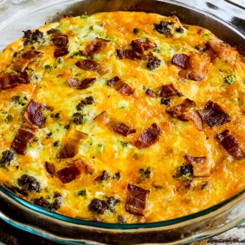 Bacon Cheeseburger Keto Breakfast Quiche found on 