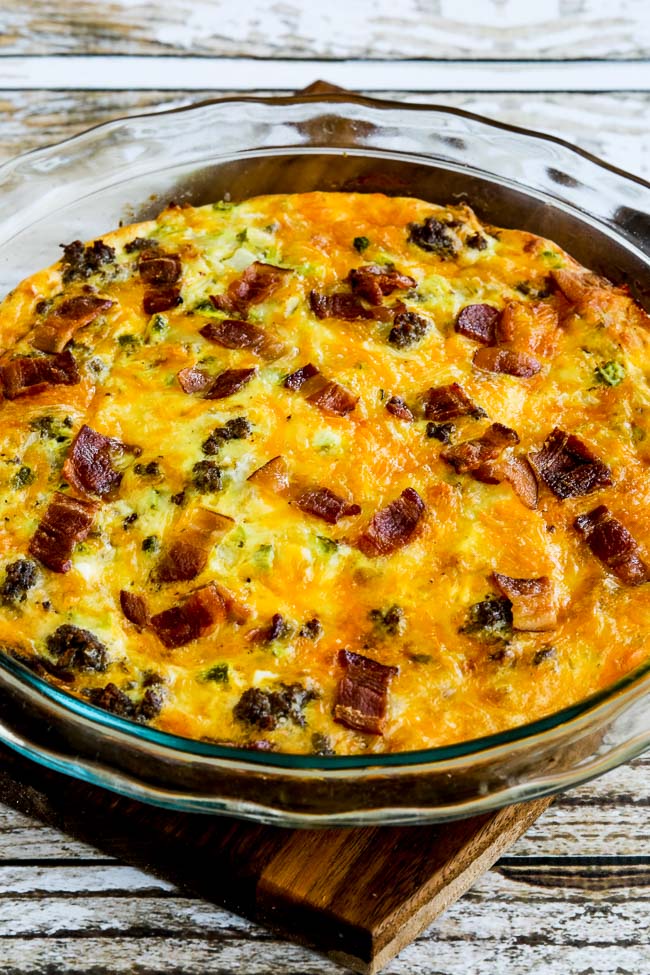 Bacon Cheeseburger Keto Breakfast Quiche found on 