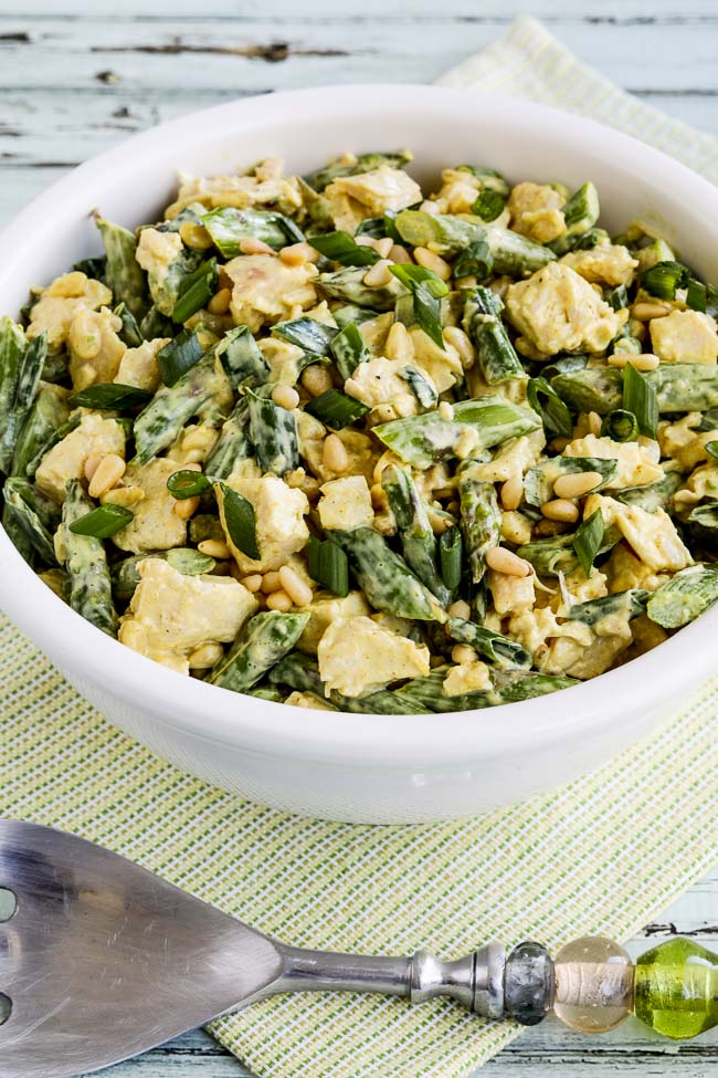 Low-Carb Curried Chicken Salad with Asparagus and Pine Nuts found on 