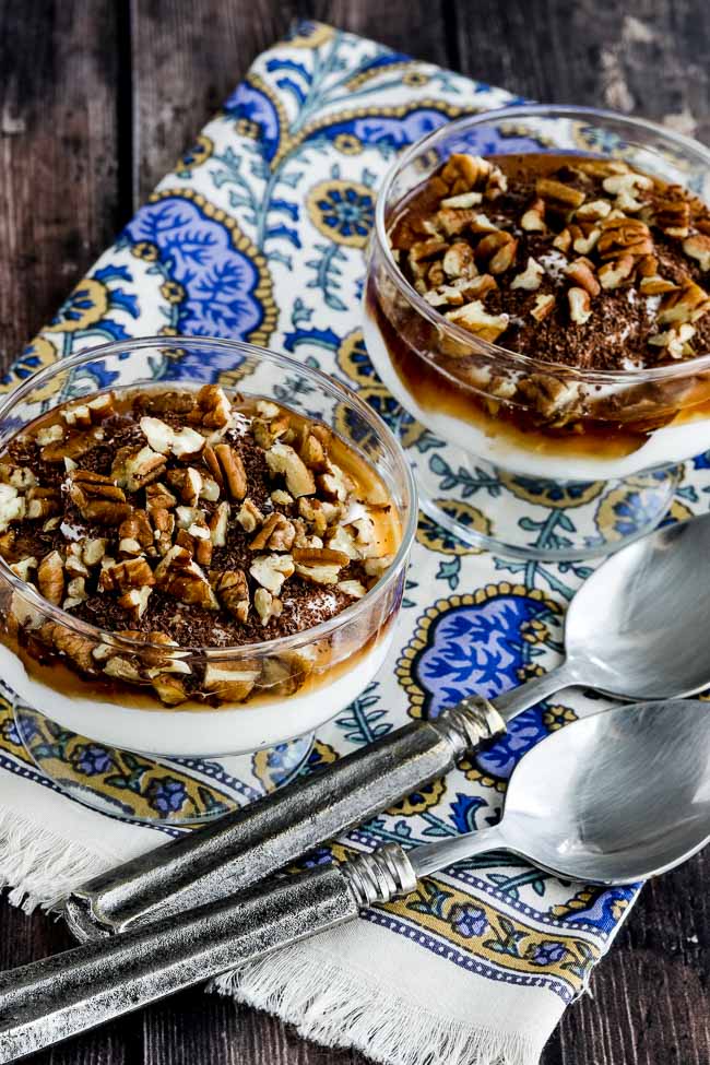 10 Minute Greek Yogurt Dessert with Agave, Dark Chocolate, and Pecans found on 