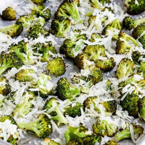 Roasted Broccoli Recipe with Lemon and Pecorino-Romano Cheese found on 