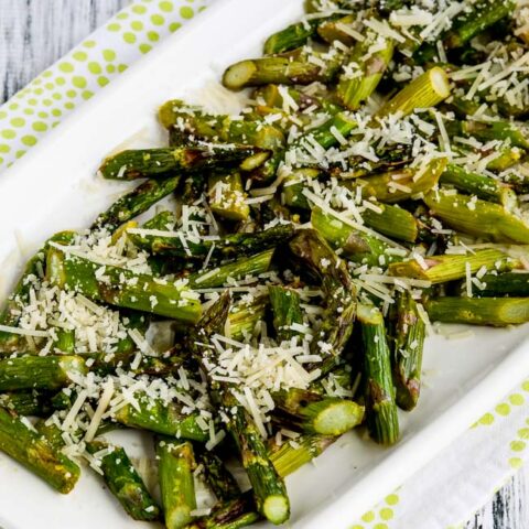 Easy Low-Carb Air Fryer Asparagus with Lemon and Parmesan found on 