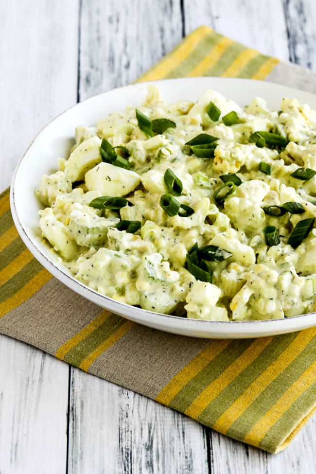 Low-Carb and High Protein Avocado Egg Salad (with Cottage Cheese) found on 