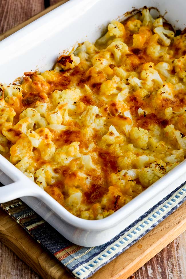 Easy Cheesy Baked Keto Cauliflower found on 