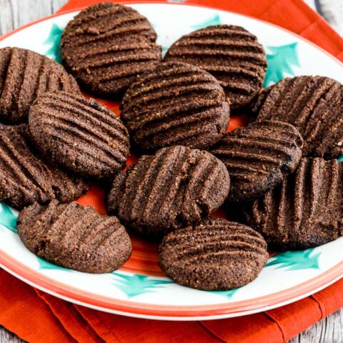 Flourless Sugar-Free Chocolate Shortbread Cookies found on 