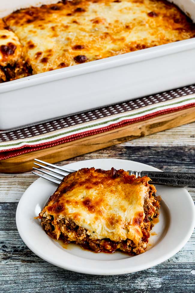 Low-Carb No-Noodle Lasagna with Sausage and Basil found on 