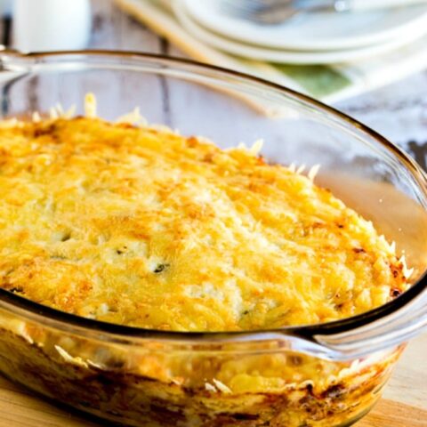 Leftover Corned Beef Low-Carb Reuben Bake close-up photo