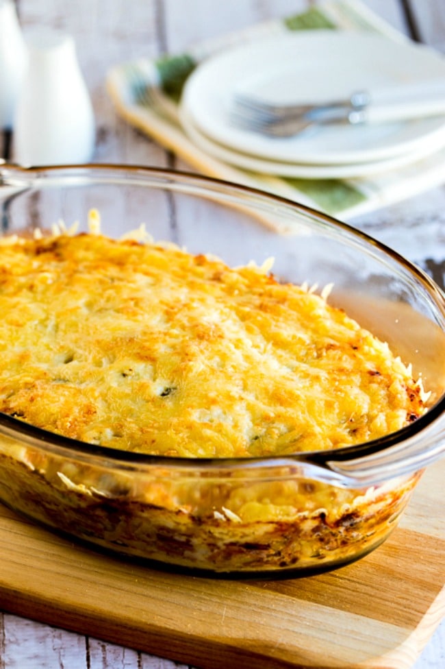 Leftover Corned Beef Low-Carb Reuben Bake close-up photo