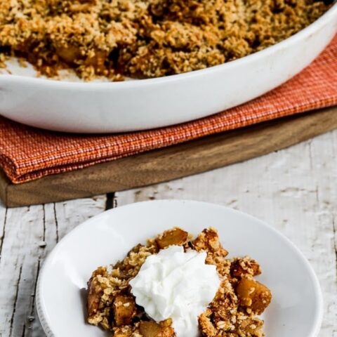 Low-Sugar Flourless Vegan Apple Crisp found on 