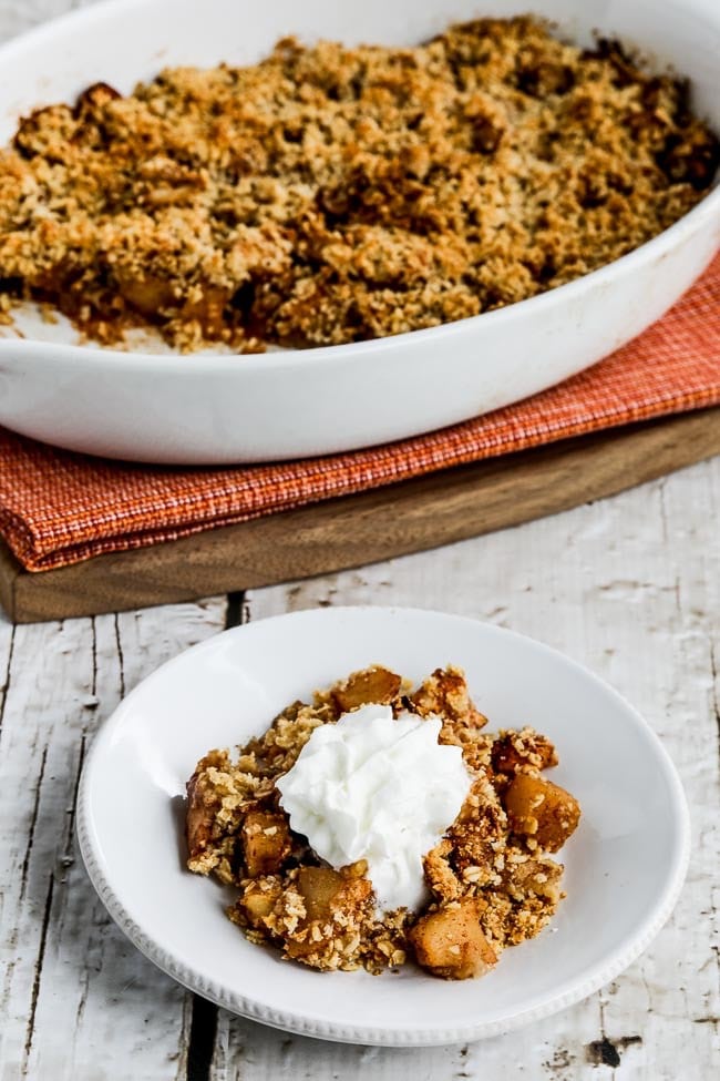 Low-Sugar Flourless Vegan Apple Crisp found on 