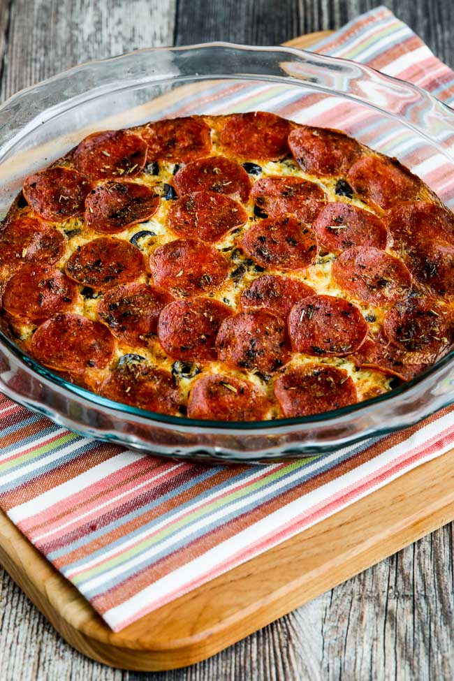 Pepperoni Pizza Keto Crustless Quiche found on 