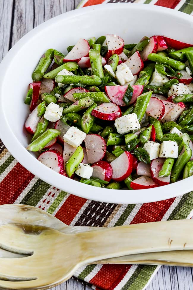 Raw Asparagus, Radish, and Feta Low-Carb Salad found on 