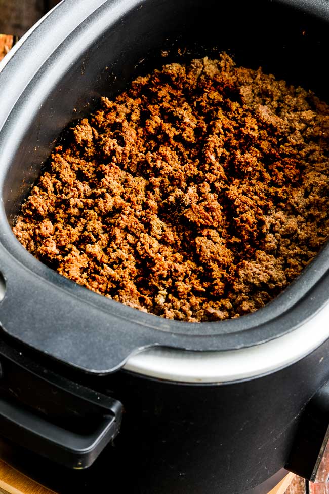 Slow Cooker Browns-in-the-Crockpot Spicy Ground Beef Taco Meat found on 