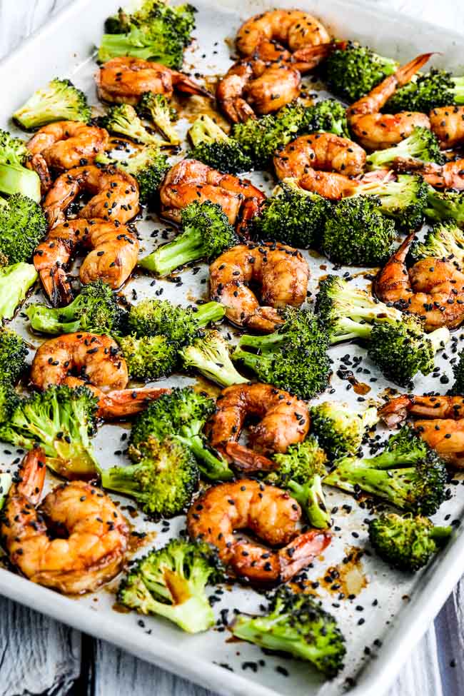 Sriracha-Spiced Shrimp and Broccoli Sheet Pan Meal found on 