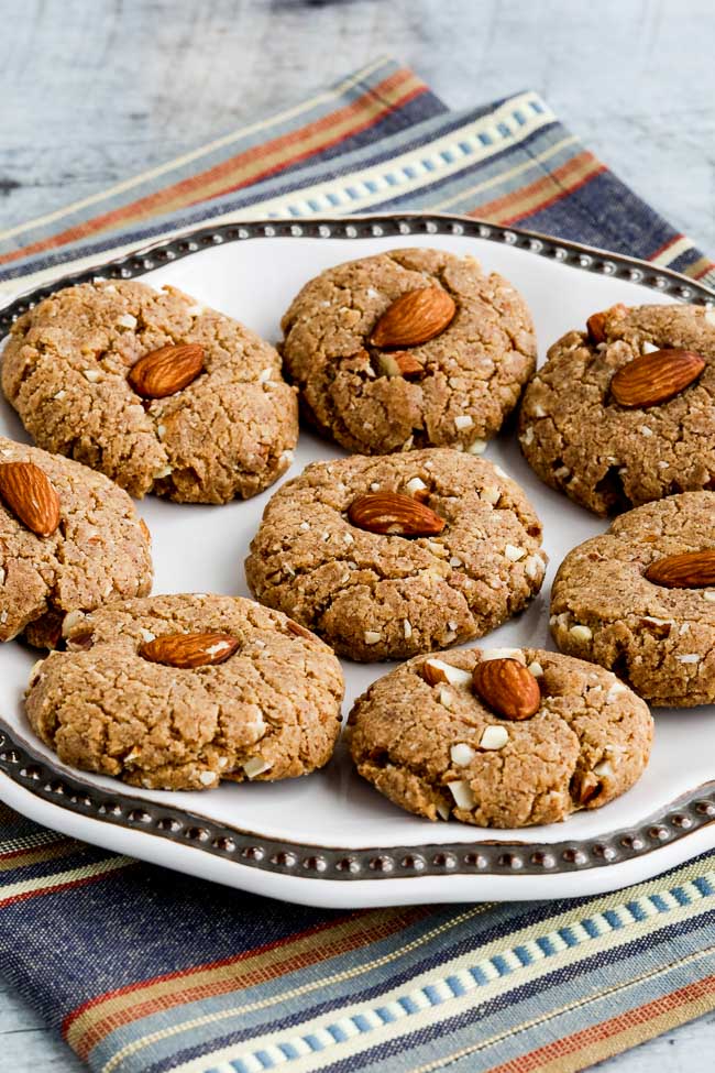 Sugar-Free Gluten-Free Triple Almond Cookies on 