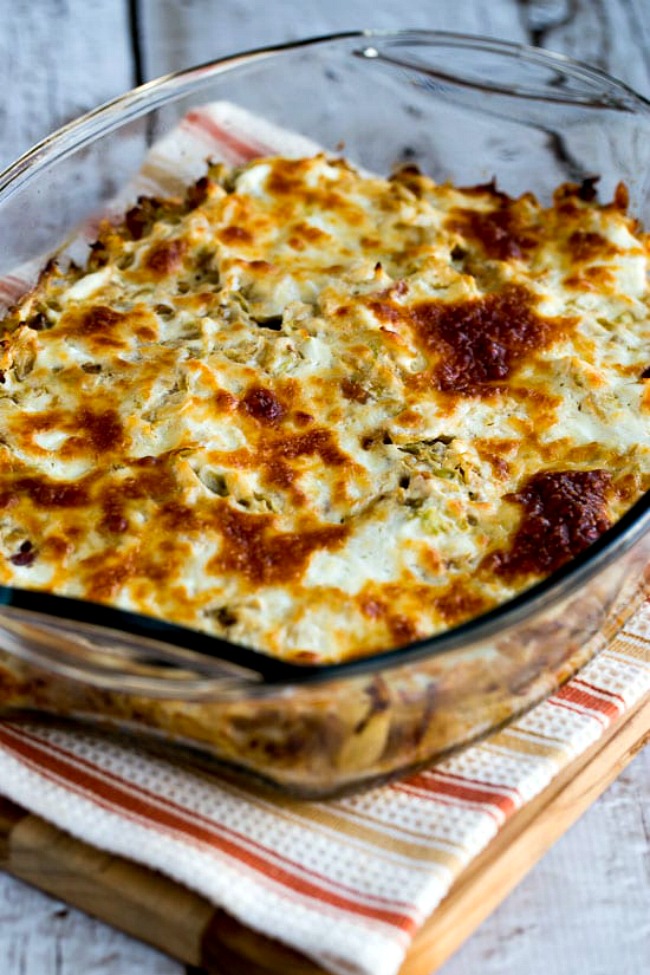 Low-Carb Twice-Cooked Cabbage with Sour Cream and Bacon found on 