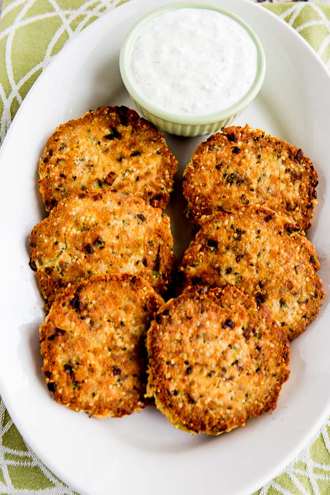 Low-Carb Salmon Patties with Double-Dill Tartar Sauce found on 