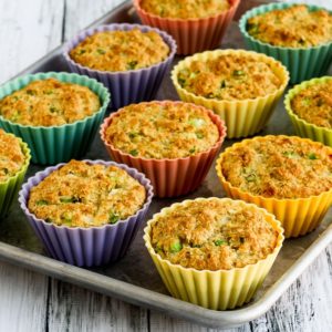 Low-Carb High-Fiber Savory Muffins with Parmesan and Green Onions found on 