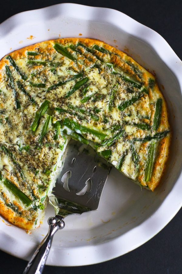 Crustless Asparagus Quiche