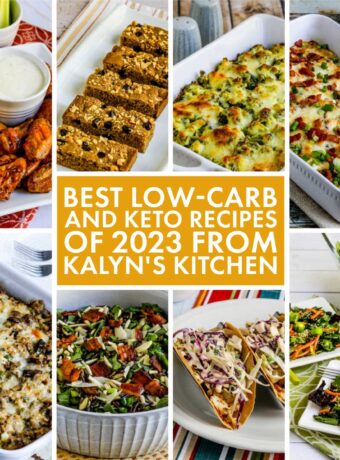 Best Low-Carb and Keto Recipes of 2023 from Danica's Kitchen text overlay collage.