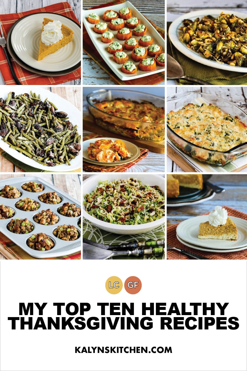 Pinterest image of My Top Ten Healthy Thanksgiving Recipes