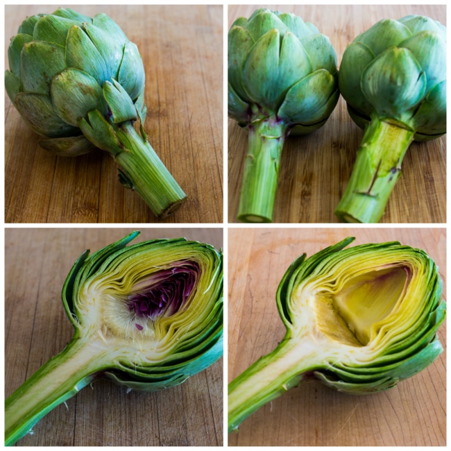 Preparing artichokes for cooking found on 