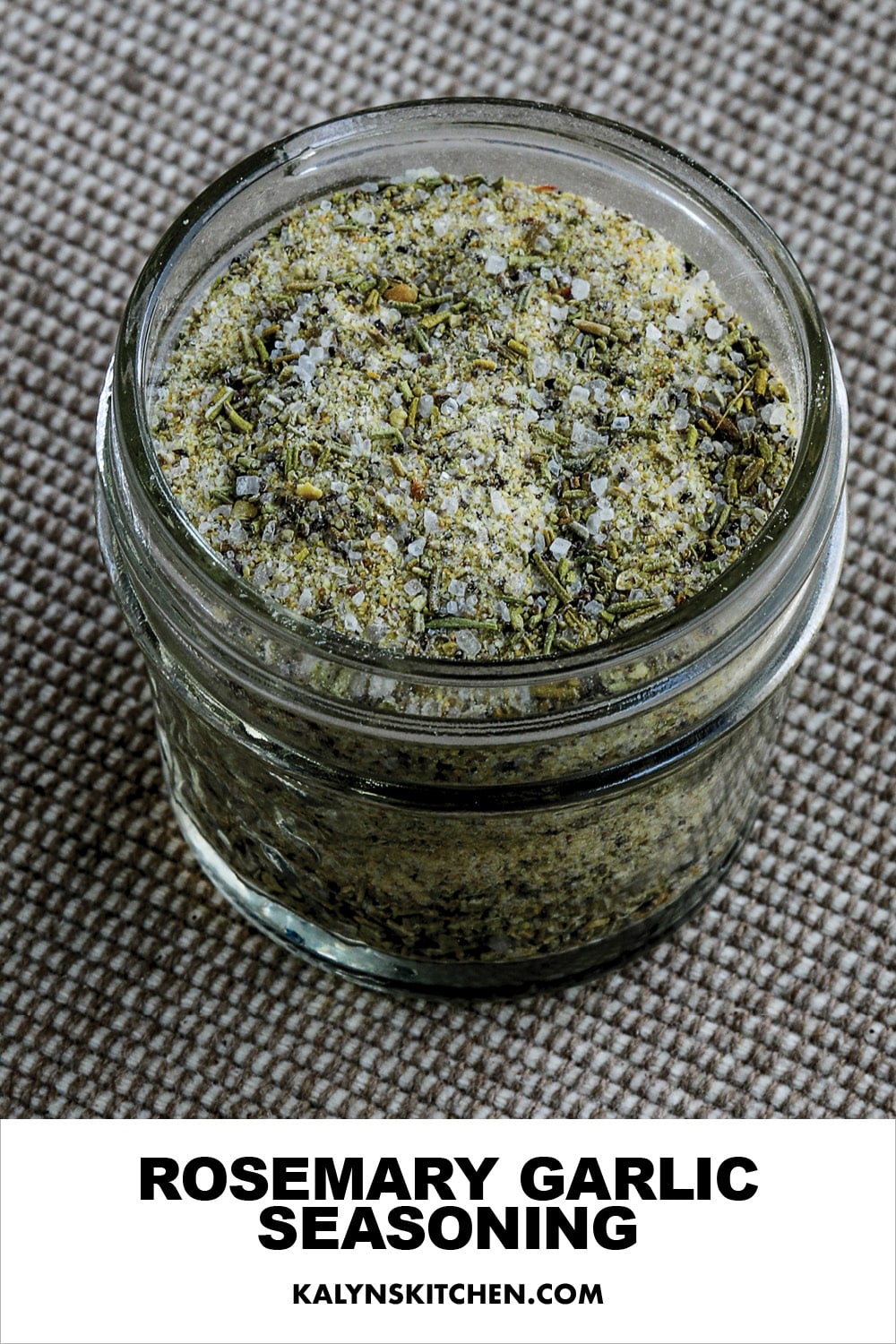 Pinterest image of Rosemary Garlic Seasoning