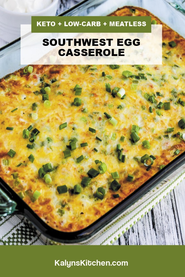 Pinterest image of Southwest Egg Casserole