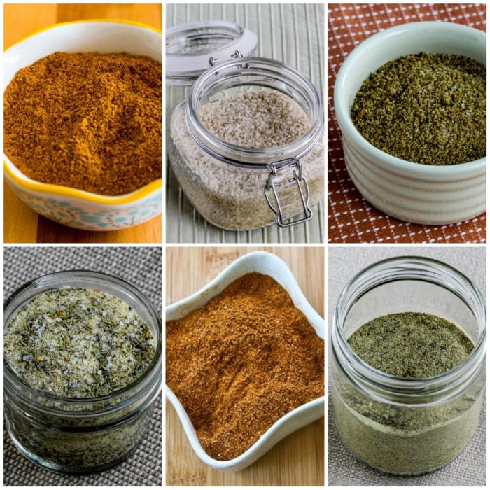 Spice Blends to Give for a Holiday Gift collage of featured recipes