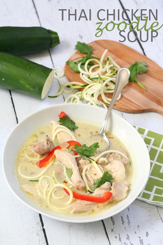 The BEST Low-Carb Zucchini Noodle Soups featured for Low-Carb Recipe Love found on danicaskitchen.com.