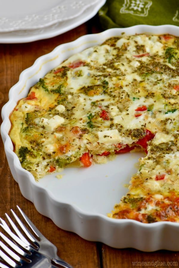 Crustless Vegetable Quiche