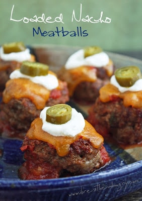 Loaded Nacho Meatballs